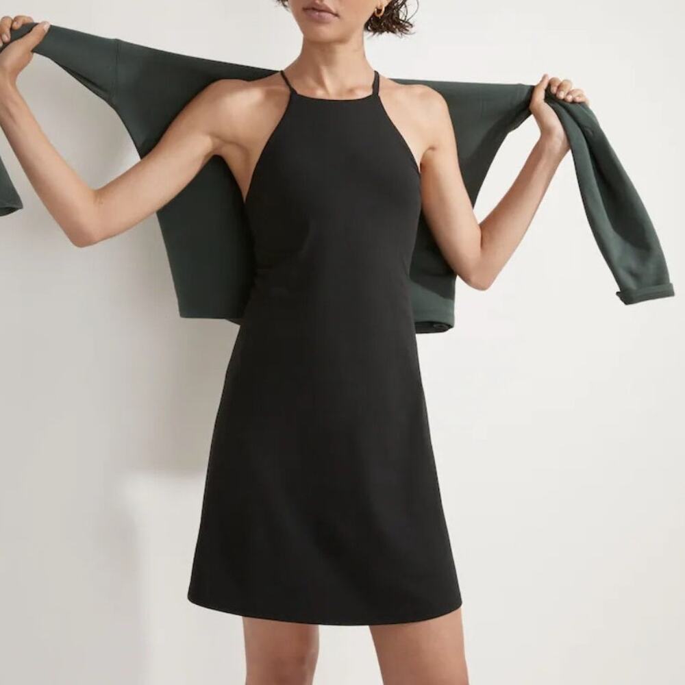 NWT Madewell Sz XXS Flex Fitness Athletic‎ Dress in True Black
